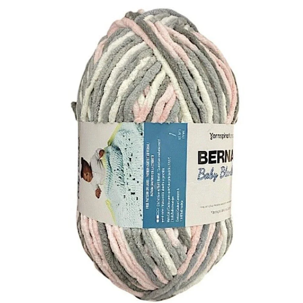 Bernat Baby Blanket Yarn New Super Bulky, 10.5 oz, Baby Grays